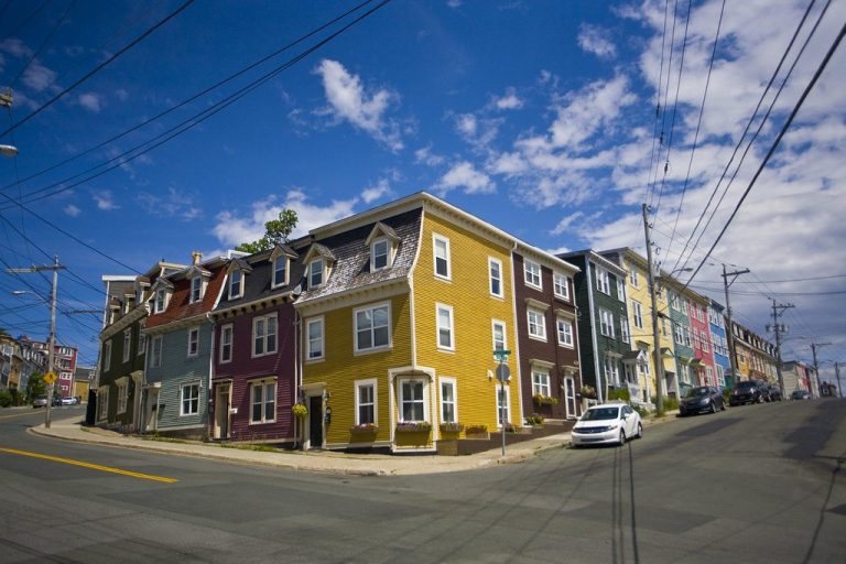 sco jellybean row houses in st john s newfoundland